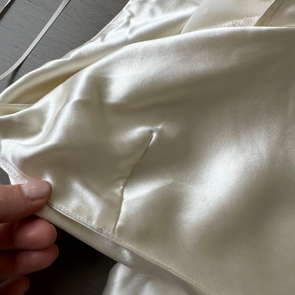 Reformation VERIA White Ivory Silk Halter Gown Dress Wedding Gown 2 - with tags - Picture 8 of 16